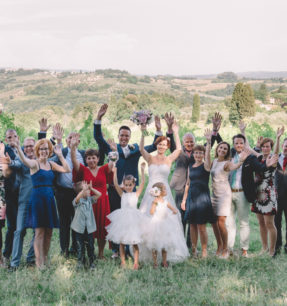 intiem huwelijk in Toscane