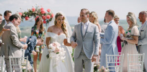 Elegante ceremonie bij Toscaanse villa