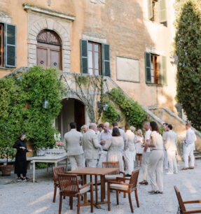 Elegante toscaanse bruiloft