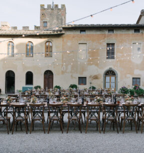 Huwelijksdiner trouwen in Toscane